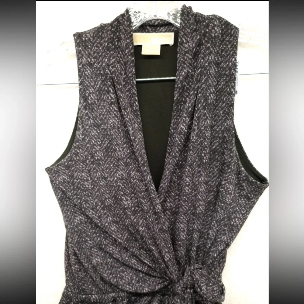 MICHAEL KORS Faux Wrap, Patterned Dress with POCKETS Size P- XS - Picture 4 of 14